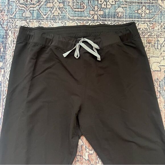 Figs Livingston Scrub Pants Size XXL Tall High Waist Core Black Medical Uniform - Picture 7 of 15